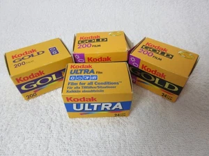 4 unbenutzte Kodak Gold/ Ultra Filme - 24 Belichtungen, Ablaufdatum. - Bild 1 von 9