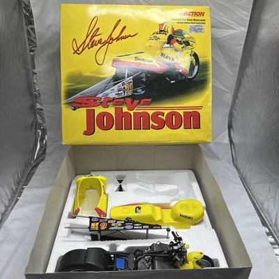 Steve Johnson Action 2000 1:9 Scale Pro Stock Suzuki Diecast Motorcycle Limited - Image 1 of 4