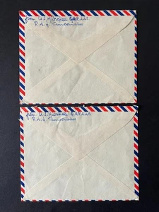 GB 1952 COVERS (2) FROM Q.A.R.N.N.S R.M.H. TRINCOMALEE TO BATH GB - Picture 1 of 2