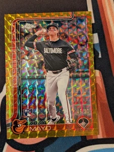 2025 Topps cromo - Coby Mayo #120 oro/50 refractor geométrico (RC) *BR* - Imagen 1 de 2
