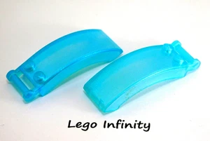 4 LEGO Satin Trans-Light Blue Windscreen 6 x 2 x 2 with Bar Handle 35375 60348 - Picture 1 of 2
