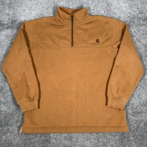 Carhartt Hemd Herren Small Braun Heavyweight Zip Mock Sweatshirt Langarm K188 - Bild 1 von 7