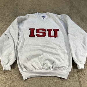 Vintage Iowa State ISU Crewneck Sweatshirt Men XL Gray NCAA Russell Athletic 90s - Picture 1 of 14
