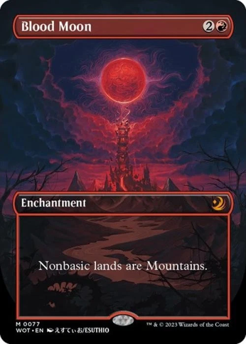 MTG English Blood Moon (Anime Borderless) NM Normal - Image 1 of 1