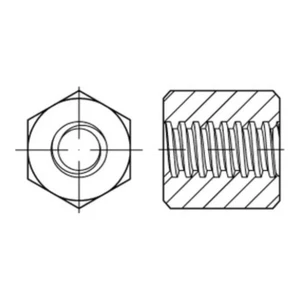 Reyher  Trapez-6kt.Mutter TR 20 x 4 Stahl (10 Stück) - Bild 1 von 1