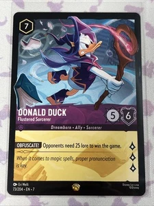 Lorcana Archazia's Island DONALD DUCK - Flustered Sorcerer 73/204 Legendary Reg - Picture 1 of 2