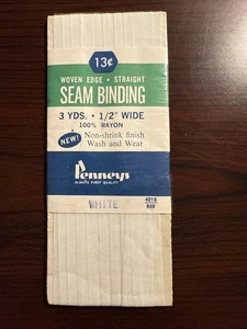 Penneys Nil weiße Nahtbindung 1/2" x 3 Yds. - Bild 1 von 2