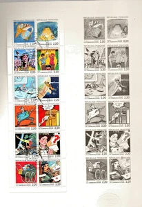 Document philatélique avec bloc de timbres LA COMMUNICATION, 1998. Bilal, Tardi, - Imagen 1 de 2