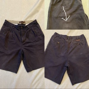 Abercrombie & Fitch 90s Vintage Blue Pleated Shorts Gr. 34 Old Money Prep Y2K Pant * - Bild 1 von 10
