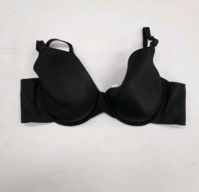 Cacique Lightly Lined Full Coverage Bra 42C Black Back Smoothing Underwire - Image 1 of 4