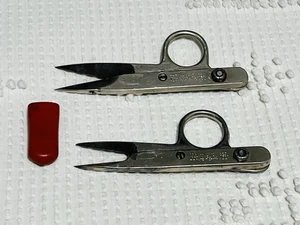 2 Vtg Gold Seal Thread Nippers St Pete Florida Cutters Spring-Action 1 Cover - Picture 1 of 11