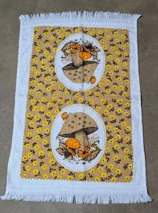 Vintage MCM Mushroom Küchentuch - Bild 1 von 5