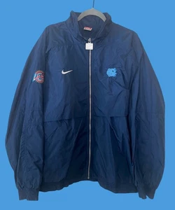 Vintage North Carolina Tar Heels Nike Team Zip Up Jacket Size 2XL UNC 1998 Bowl - Picture 1 of 8