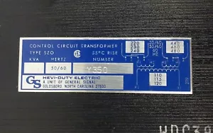 CUTLER HAMMER 10942H57 CONTROL TRANSFORMER - Picture 1 of 6