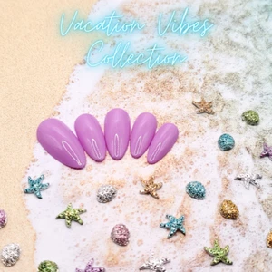 #428 Light Purple Press On Nails | Handmade | Hard Gel Glue On Nails - Bild 1 von 9
