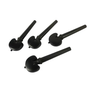 Best 4/4 cello Fittings ,4pcs Natural Ebony pegs. beauty black ring decorate - Picture 1 of 1