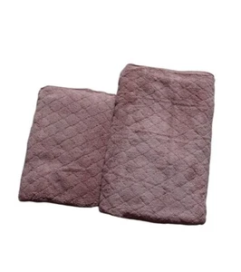 Juego de 2 toallas de baño (1 cuerpo y 1 mano) suave absorbente microfibra marrón - Imagen 1 de 9