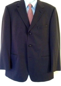 Abrigo deportivo Brooks Brothers 41R azul marino sólido tres botones lana Brooksaire 41 - Imagen 1 de 7