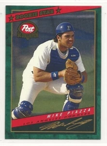 1994 Post Cereal Baseball Superstars - #1 - Mike Piazza - Los Angeles Dodgers - Picture 1 of 1