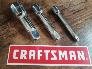 3 CRAFTSMAN Extension Bar 3 1/4, 3/8 AND 1/2 drive new - Picture 1 of 2