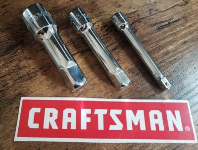 3 CRAFTSMAN 3"  Extension Bar   1/4, 3/8 AND 1/2 drive new - Image 1 of 2