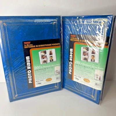 Фотоальбом многоразовый Pioneer Le Memo синий 200 фотографий каждый 4 дюйма x 6 дюймов упаковка 2 шт.  - Изображение 1 из 4