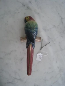 Vintage Antique Art Deco Ceramic Wall Hanging Parrot Bird Figurine - Picture 1 of 9