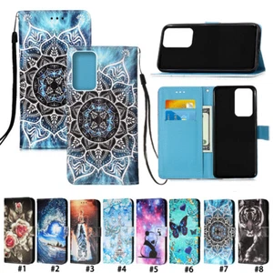 Magnetic Leather Flip Stand Card Wallet Case Cover For Samsung Galaxy "A" Series - Picture 1 of 63