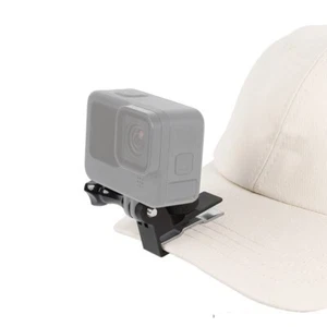 Aluminium Hat Mount Clip for GoPro/Action Camera Handsfree POV Baseball Cap - Picture 1 of 6