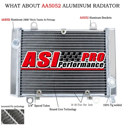 3-Row Aluminum Radiator fits 2002-2003 Kawasaki Prairie 650 KVF650 KVF 650 US - Image 1 of 4