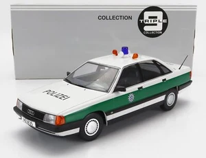 MODELLINO AUTO STATICO DIECAST AUDI 100 C3 POLIZEI 1989 MODELLISMO SCALA 1/18 - Foto 1 di 6