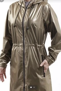 Chaqueta de lluvia metálica Totes talla L/XL dorada C - Imagen 1 de 4