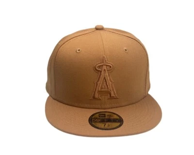 Los Angeles Angels New Era 59FIFTY Fitted Hat Cap brown hat cap - Image 1 of 4