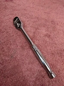SNAP ON TOOLS USA F100 3/8" Drive 100 TOOTH Standard Handle Chrome Ratchet NEW! - Picture 1 of 4