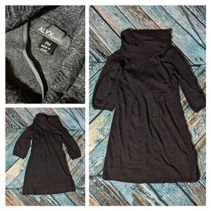Alyx Women's Medium Petite MP Grey Cowl Neck Sweater Dress - Picture 1 of 4