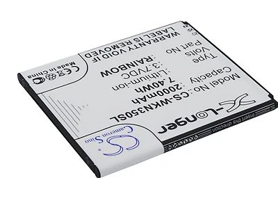 Premium Battery for Wiko N350, Rainbow, Rainbow Neongelb Quality Cell NEW - Imagem 1 de 4