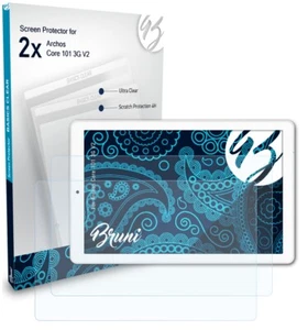 Bruni 2x Protective Film for Archos Core 101 3G V2 Screen Protector - Picture 1 of 4