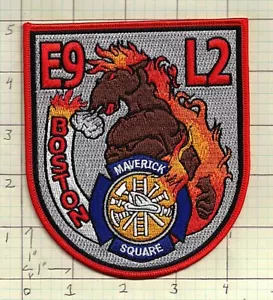 Boston Massachusetts Engine 9 Ladder 2 Maverick Square bg52 fire patch - Picture 1 of 1