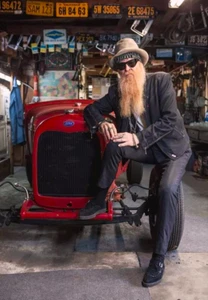 BILLY GIBBONS - ZZ TOP - REFRIGERATOR PHOTO MAGNET 3"-5" - Picture 1 of 3