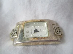Geneva Elite Watch Rectangular Face Silver Toned Stylish - Picture 1 of 12