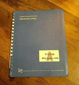 TEKTRONIX manual for the type A plug-in preamp for 500 series oscilloscopes  - Picture 1 of 11