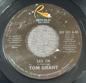 Tom Grant – Sail On / I'll Meet You In Paradise - 7" 45 RPM Vinyl - Bild 1 von 5