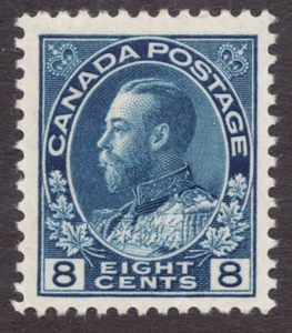 1925 Canada Sc #115 - 8¢ KGV Admiral - Blue Stamp - MH VF cv$60 - Picture 1 of 1