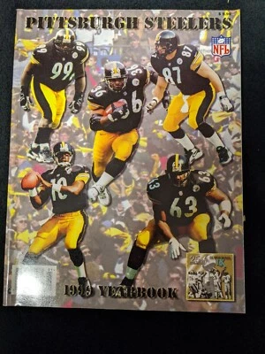 🏈  1999 PITTSBURGH STEELERS Team Issued Yearbook BETTIS MILLER KIRKLAND Cover - Image 1 of 2
