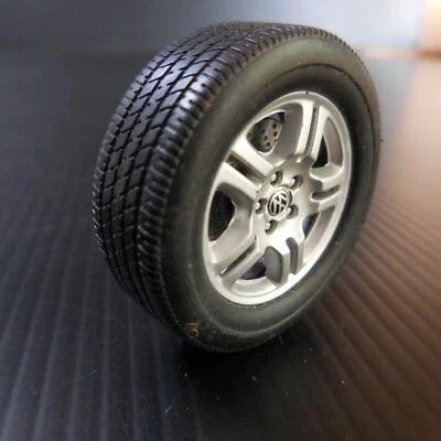 Wheel Disc Tire W Volkswagen Plastic Rubber Miniature Car N5487 - Image 1 of 4