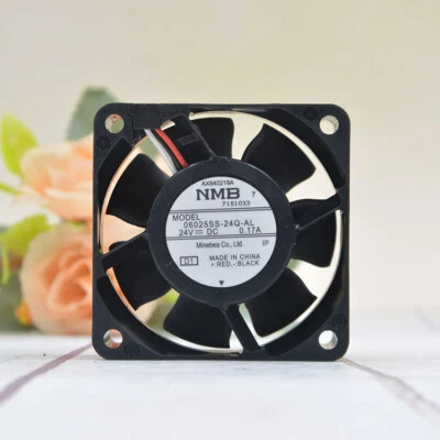 NMB 06025SS-24Q-AL 24V 0.17A 6cm 6025 Projector Printer Alarm Fan 3-wire - Image 1 of 4