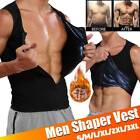 Men Neoprene Sauna Thermo Body Shaper Sweat Waist Trainer Fat Burner Corset Vest