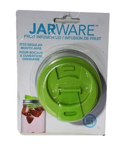 New Jarware Fruit Infusion Lid for Regular Mouth Mason Jars Green - Picture 1 of 6