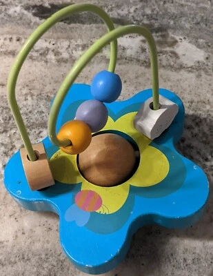 Juguete para bebé de metal de madera laberinto de cuentas medianas Garanimals Foto 1 de 2