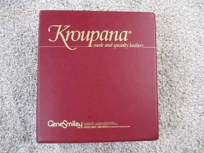 Kroupana Suede Specialty Leather Swatch Sample Book Animal Snake Belly Ostrich - Image 1 of 4